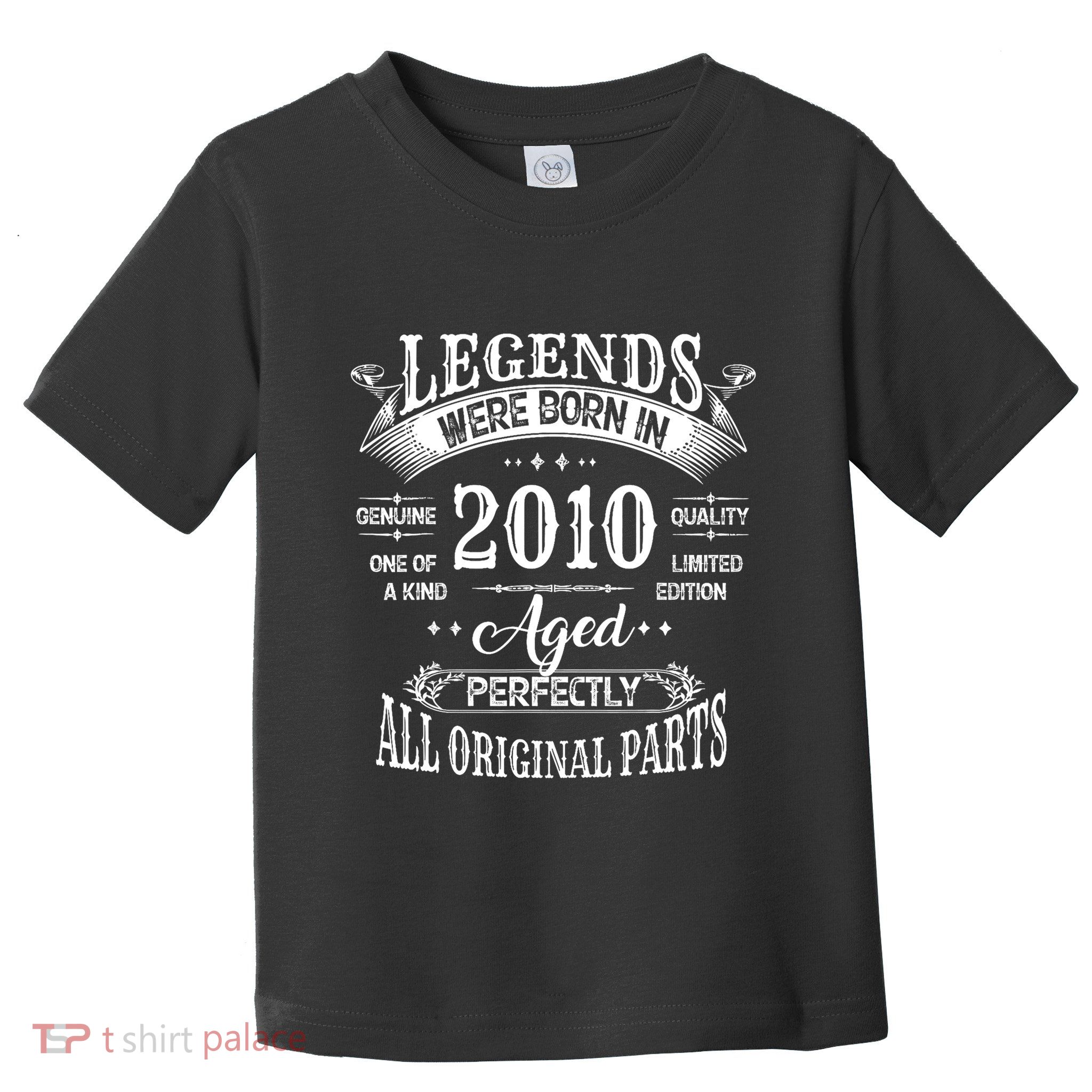 14th Birthday 14 Years Old Vintage Legends Born In 2010 Toddler T-Shirt