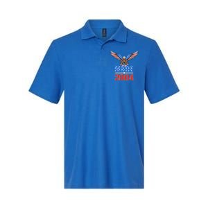 16th Birthday 2004 Cute Gift Usa Flag Eagle Patriotic Gift Cute Gift Softstyle Adult Sport Polo