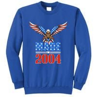 16th Birthday 2004 Cute Gift Usa Flag Eagle Patriotic Gift Cute Gift Tall Sweatshirt