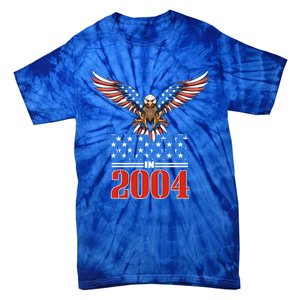 16th Birthday 2004 Cute Gift Usa Flag Eagle Patriotic Gift Cute Gift Tie-Dye T-Shirt