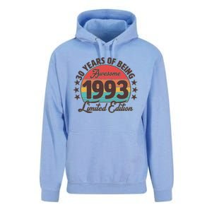 1993 Birthday 30 Years Of Being Awesome Limited Edition Unisex Surf Hoodie