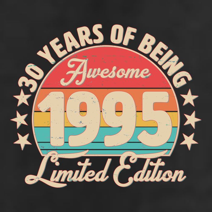 1995 Birthday 30 Years Of Being Awesome Limited Edition Cool Comfort Performance Bucket Hat
