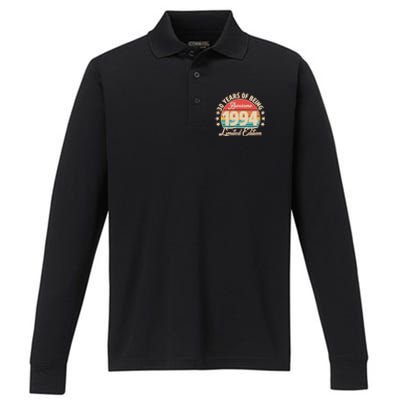 1994 Birthday 30 Years Of Being Awesome Limited Edition Performance Long Sleeve Polo