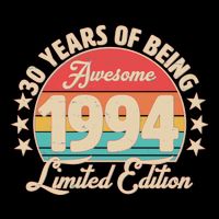 1994 Birthday 30 Years Of Being Awesome Limited Edition Women's V-Neck T-Shirt