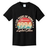 1994 Birthday 30 Years Of Being Awesome Limited Edition Kids T-Shirt