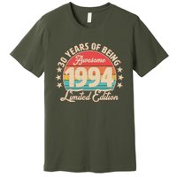 1994 Birthday 30 Years Of Being Awesome Limited Edition Premium T-Shirt