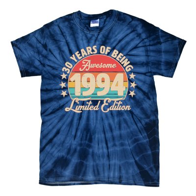 1994 Birthday 30 Years Of Being Awesome Limited Edition Tie-Dye T-Shirt