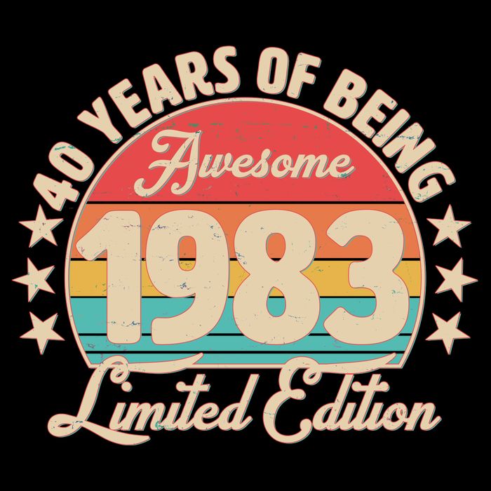 1983 Birthday 40 Years Of Being Awesome Limited Edition Impact Tech Backpack