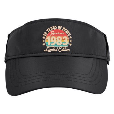 1983 Birthday 40 Years Of Being Awesome Limited Edition Adult Drive Performance Visor