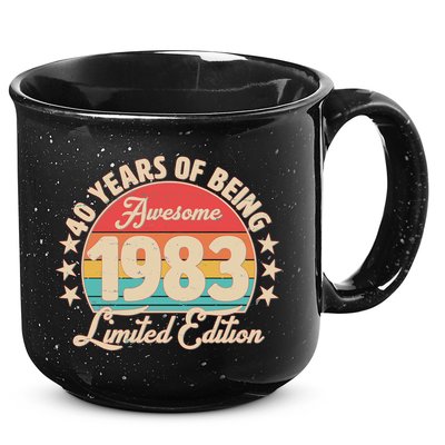 1983 Birthday 40 Years Of Being Awesome Limited Edition 15oz Campfire Ceramic Mug