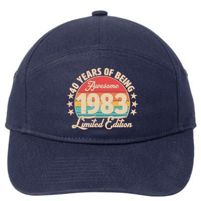 1983 Birthday 40 Years Of Being Awesome Limited Edition 7-Panel Snapback Hat