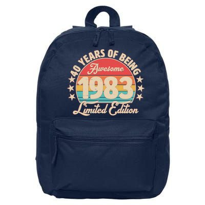 1983 Birthday 40 Years Of Being Awesome Limited Edition 16 in Basic Backpack