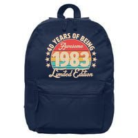 1983 Birthday 40 Years Of Being Awesome Limited Edition 16 in Basic Backpack