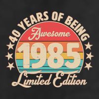 1985 Birthday 40 Years Of Being Awesome Limited Edition Cool Comfort Performance Bucket Hat