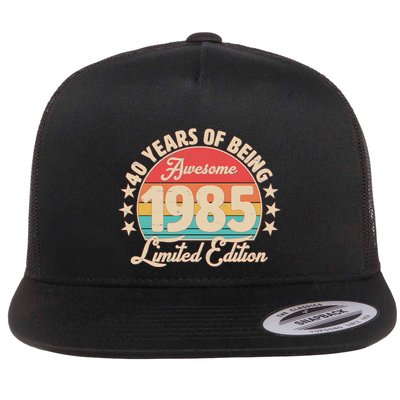 1985 Birthday 40 Years Of Being Awesome Limited Edition Flatbill Hat