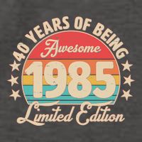 1985 Birthday 40 Years Of Being Awesome Limited Edition Vector Backpack