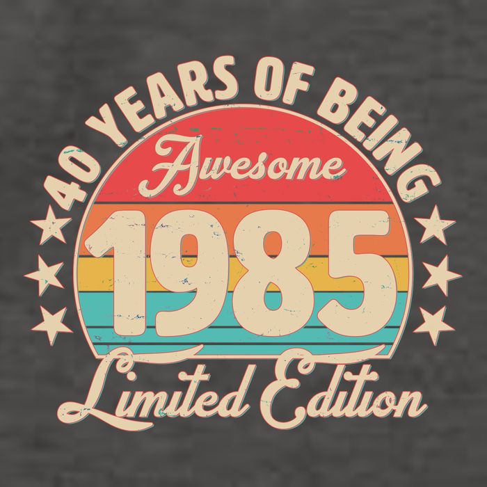 1985 Birthday 40 Years Of Being Awesome Limited Edition Vector Backpack