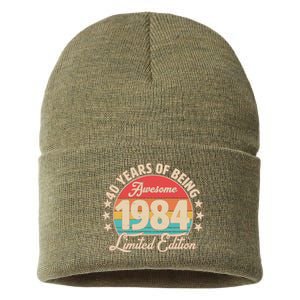 1984 Birthday 40 Years Of Being Awesome Limited Edition Sustainable Knit Beanie