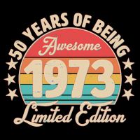 1973 Birthday 50 Years Of Of Being Awesome Limited Edition City Backpack
