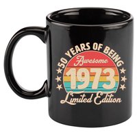1973 Birthday 50 Years Of Of Being Awesome Limited Edition 11oz C Handle Ceramic Mug