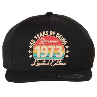 1973 Birthday 50 Years Of Of Being Awesome Limited Edition Wool Snapback Cap