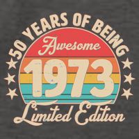 1973 Birthday 50 Years Of Of Being Awesome Limited Edition Vector Backpack