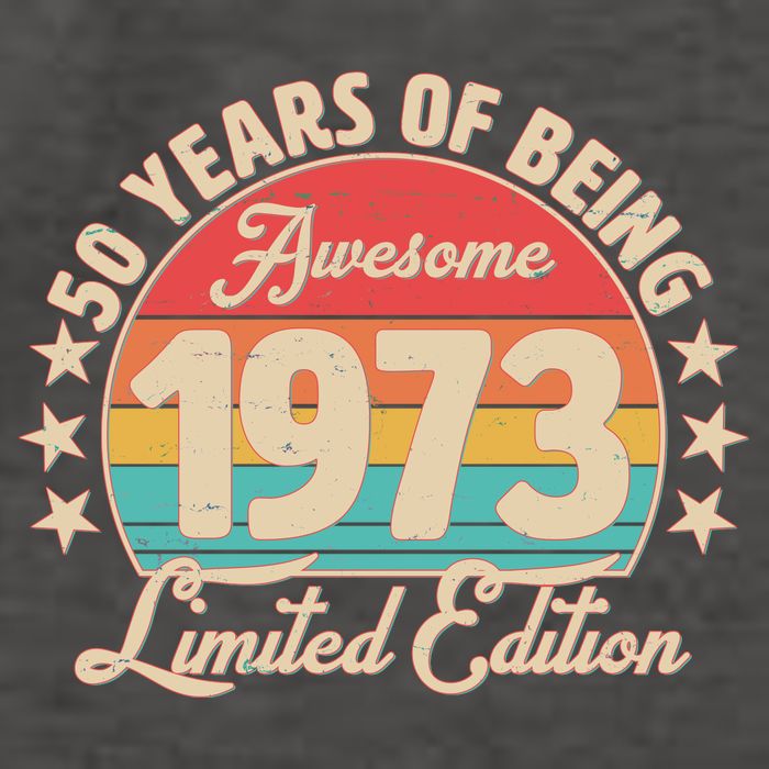 1973 Birthday 50 Years Of Of Being Awesome Limited Edition Vector Backpack