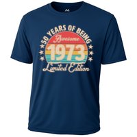 1973 Birthday 50 Years Of Of Being Awesome Limited Edition Cooling Performance Crew T-Shirt