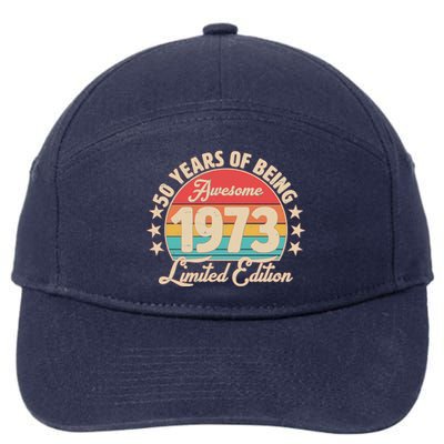 1973 Birthday 50 Years Of Of Being Awesome Limited Edition 7-Panel Snapback Hat