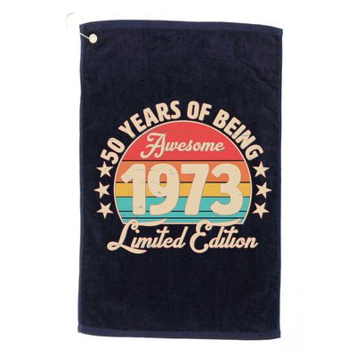 1973 Birthday 50 Years Of Of Being Awesome Limited Edition Golf Towel
