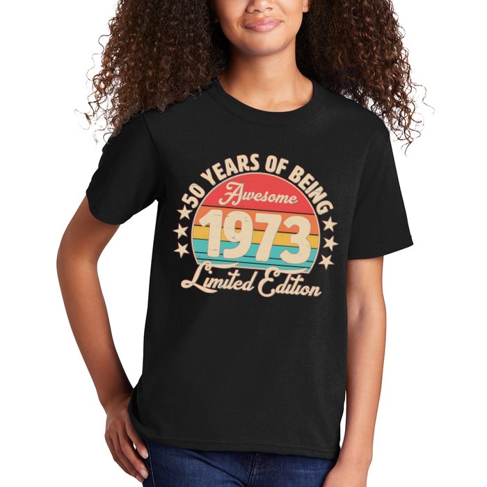 1973 Birthday 50 Years Of Of Being Awesome Limited Edition Kids T-Shirt