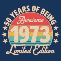 1973 Birthday 50 Years Of Of Being Awesome Limited Edition Kids T-Shirt