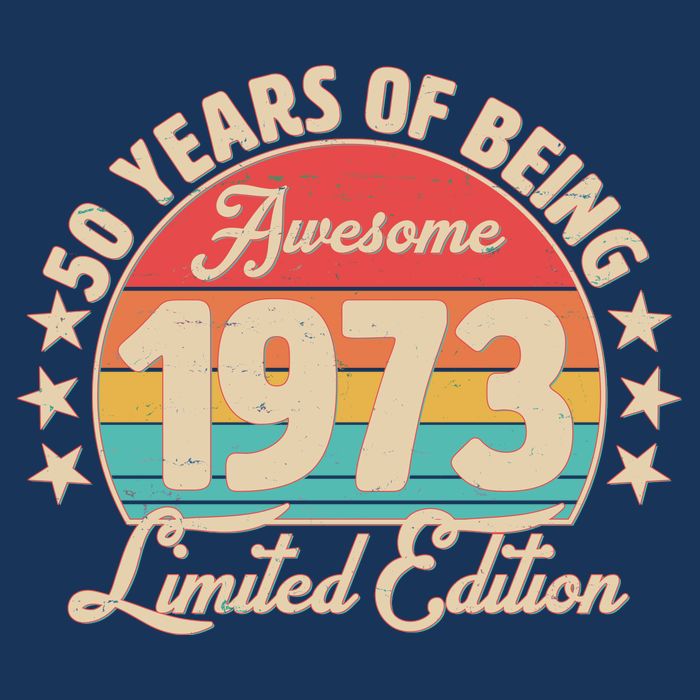 1973 Birthday 50 Years Of Of Being Awesome Limited Edition Kids T-Shirt