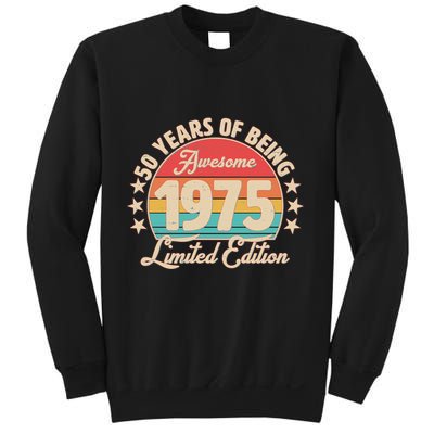 1975 Birthday 50 Years Of Being Awesome Limited Edition Sweatshirt