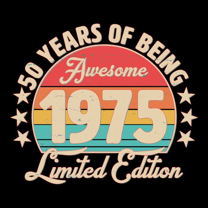 1975 Birthday 50 Years Of Being Awesome Limited Edition Bucket Hat