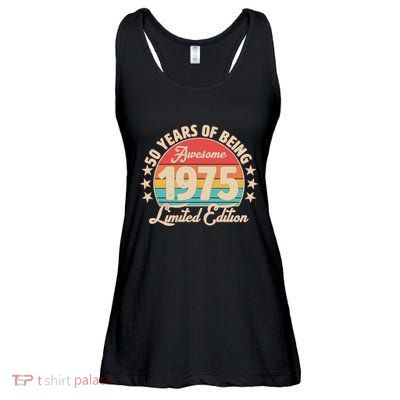 1975 Birthday 50 Years Of Being Awesome Limited Edition Ladies Essential Flowy Tank