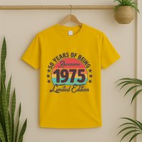 1975 Birthday 50 Years Of Being Awesome Limited Edition T-Shirt