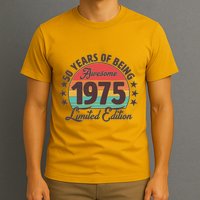 1975 Birthday 50 Years Of Being Awesome Limited Edition T-Shirt