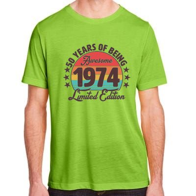 1974 Birthday 50 Years Of Being Awesome Limited Edition Adult ChromaSoft Performance T-Shirt