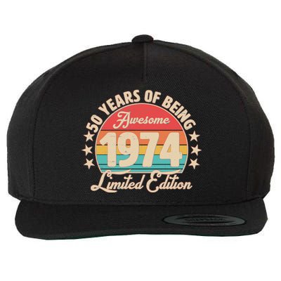 1974 Birthday 50 Years Of Being Awesome Limited Edition Wool Snapback Cap