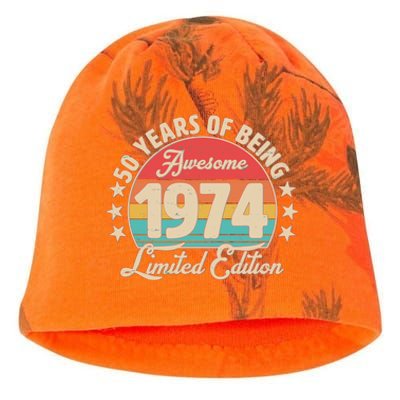 1974 Birthday 50 Years Of Being Awesome Limited Edition Kati - Camo Knit Beanie