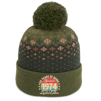 1974 Birthday 50 Years Of Being Awesome Limited Edition The Baniff Cuffed Pom Beanie