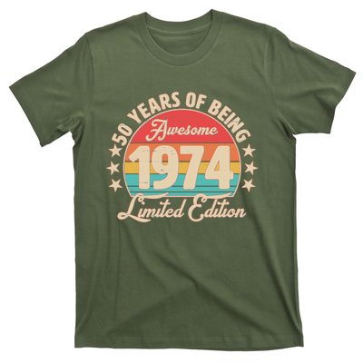 1974 Birthday 50 Years Of Being Awesome Limited Edition T-Shirt