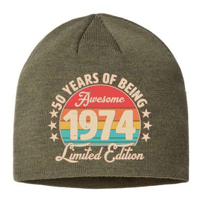 1974 Birthday 50 Years Of Being Awesome Limited Edition Sustainable Beanie