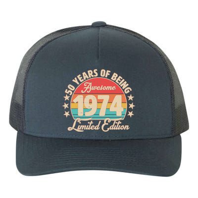 1974 Birthday 50 Years Of Being Awesome Limited Edition Yupoong Adult 5-Panel Trucker Hat