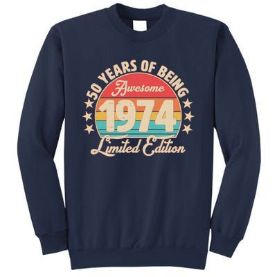 1974 Birthday 50 Years Of Being Awesome Limited Edition Sweatshirt