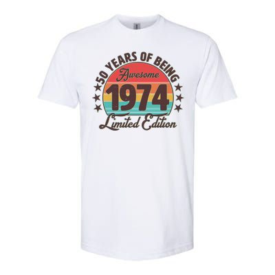 1974 Birthday 50 Years Of Being Awesome Limited Edition Softstyle® CVC T-Shirt