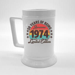 1974 Birthday 50 Years Of Being Awesome Limited Edition Beer Stein