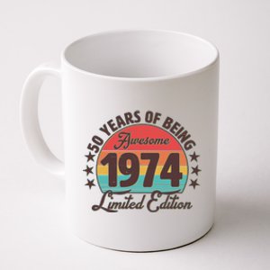 1974 Birthday 50 Years Of Being Awesome Limited Edition Coffee Mug