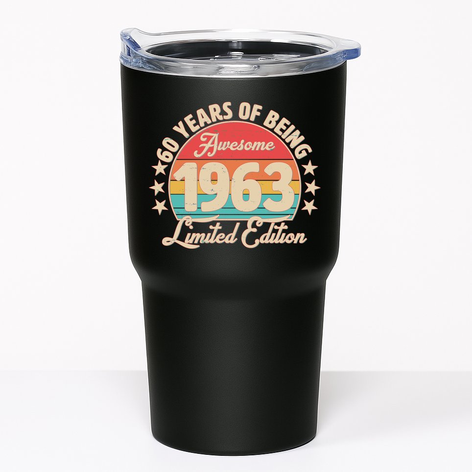 1963 Birthday 60 Years Of Of Being Awesome Limited Edition Tumbler
